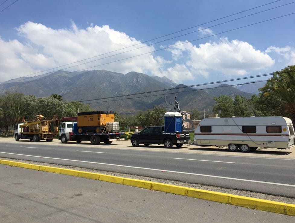 flota de maquinaria a disposición- Maquinaria para extracción de agua subterránea